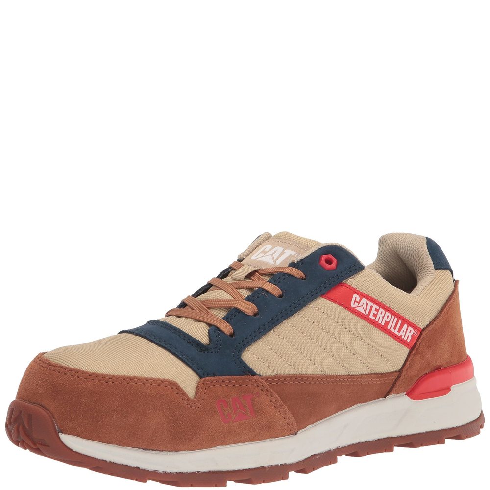 CAT FOOTWEAR MEN'S VENWARD COMPOSITE TOE INDUSTRIAL SHOE, BROWN SUGAR/DESER